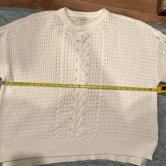 ON-34TH SWEATHER WOMENS
WHITE 3X 60%COTTON - Picture 8 of 10